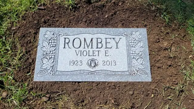 Granite Granite Grave Marker hand-carved by Granite Marker Shop in NJ — image 4